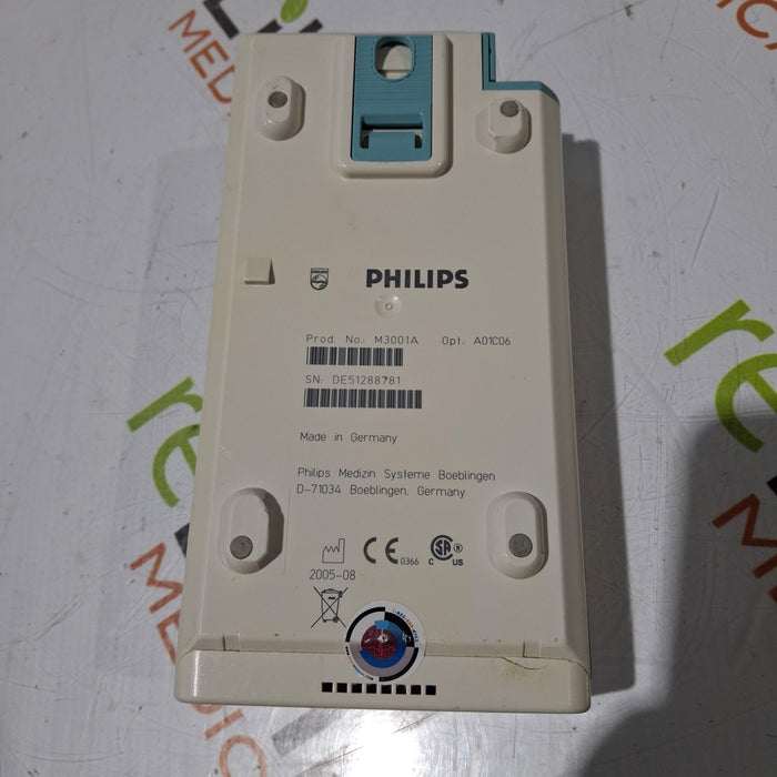 Philips M3001A-A01C06 Fast SpO2, NIBP, ECG, Temp, IBP MMS Module