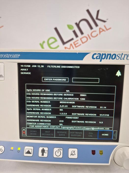 Oridion Capnostream 20P Capnography Monitor