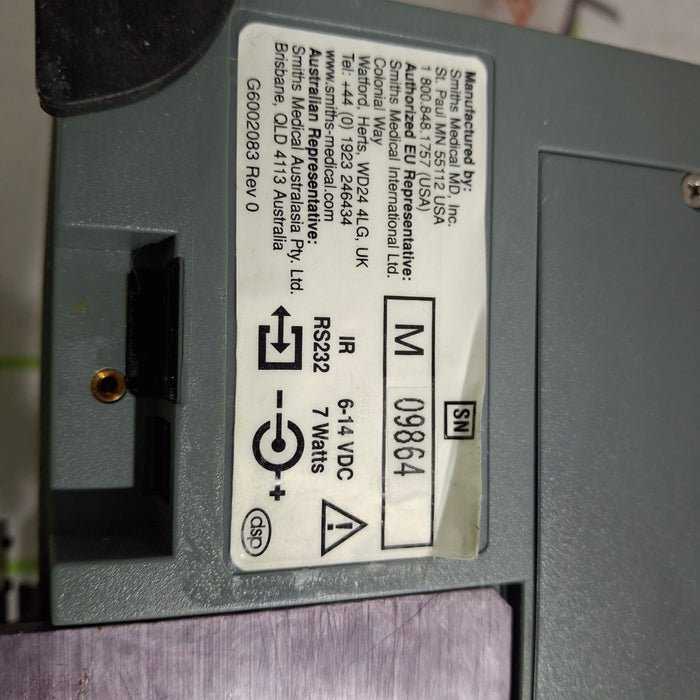 Smiths Medical Medfusion 3500 Version 4 Syringe Infusion Pump