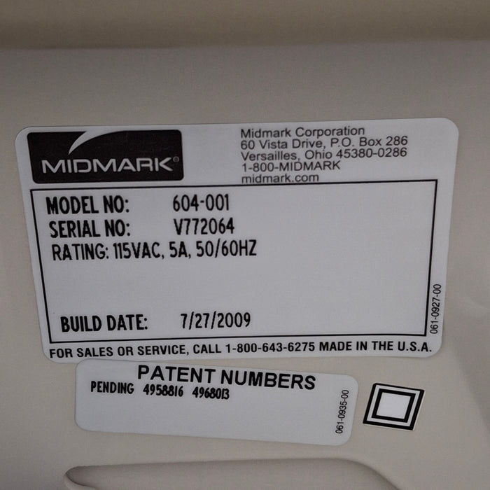 Midmark 604 Manual Examination Table