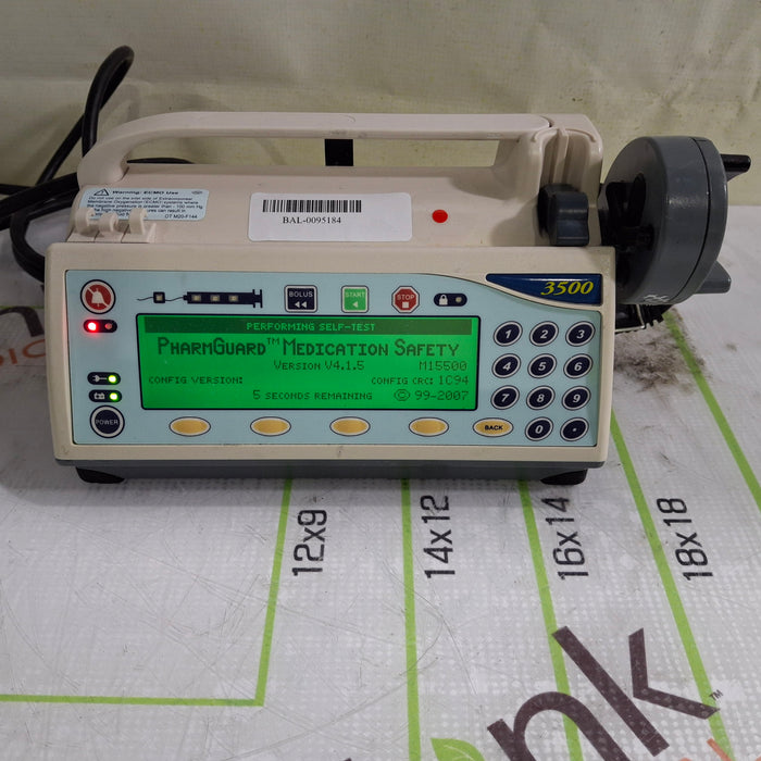 Smiths Medical Medfusion 3500 Version 4 Syringe Infusion Pump