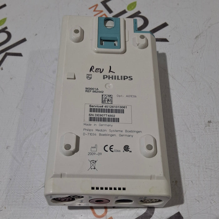 Philips M3001A-A01C06 Fast SpO2, NIBP, ECG, Temp, IBP MMS Module