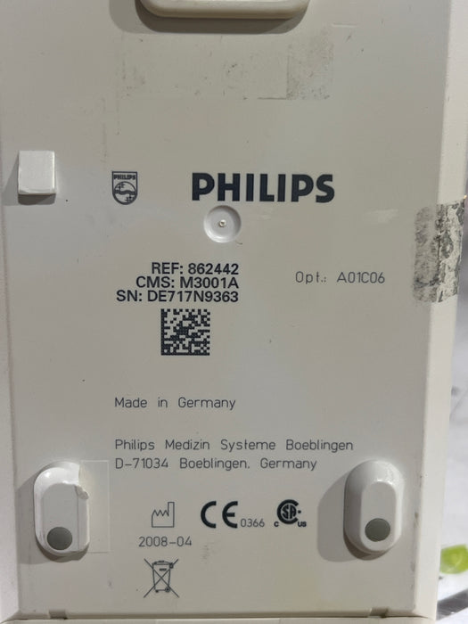 Philips M3001A-A01C06 Fast SpO2, NIBP, ECG, Temp, IBP MMS Module