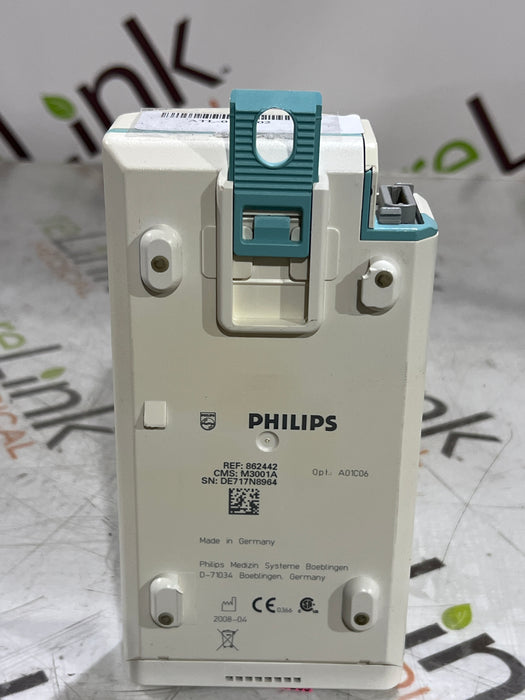 Philips M3001A-A01C06 Fast SpO2, NIBP, ECG, Temp, IBP MMS Module