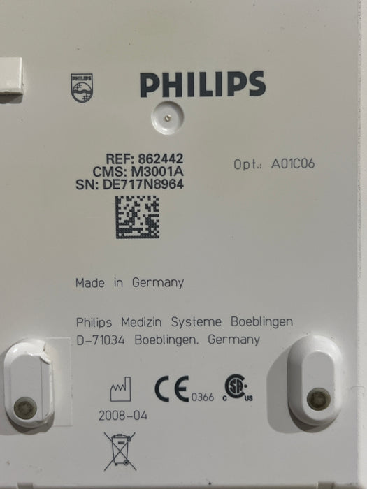 Philips M3001A-A01C06 Fast SpO2, NIBP, ECG, Temp, IBP MMS Module