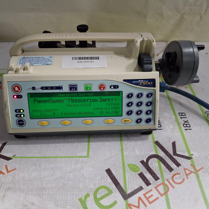 Smiths Medical Medfusion 3500 Version 4 Syringe Infusion Pump
