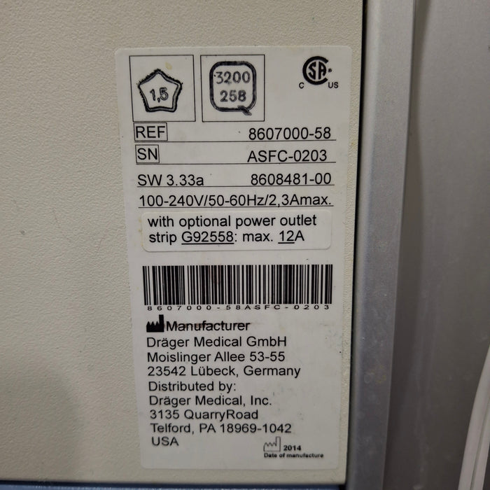 Draeger Medical Fabius GS Premium Anesthesia Machine