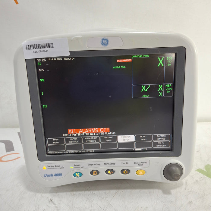 GE Healthcare Dash 4000 - GE/Nellcor SpO2 Patient Monitor