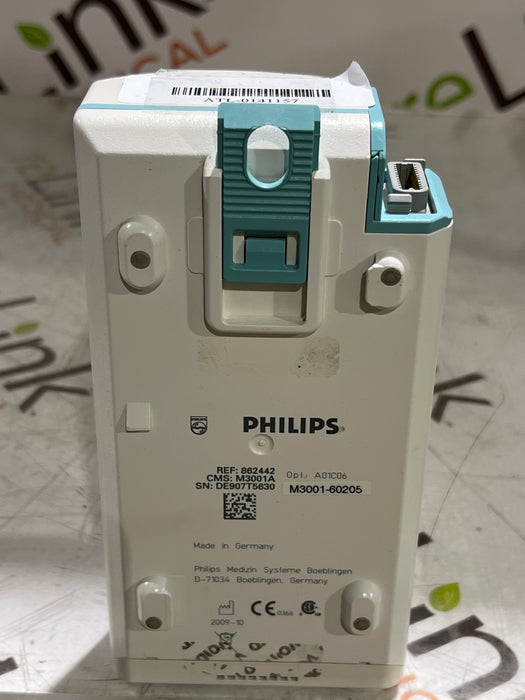 Philips M3001A-A01C06 Fast SpO2, NIBP, ECG, Temp, IBP MMS Module