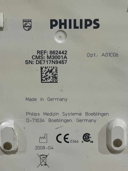 Philips M3001A-A01C06 Fast SpO2, NIBP, ECG, Temp, IBP MMS Module