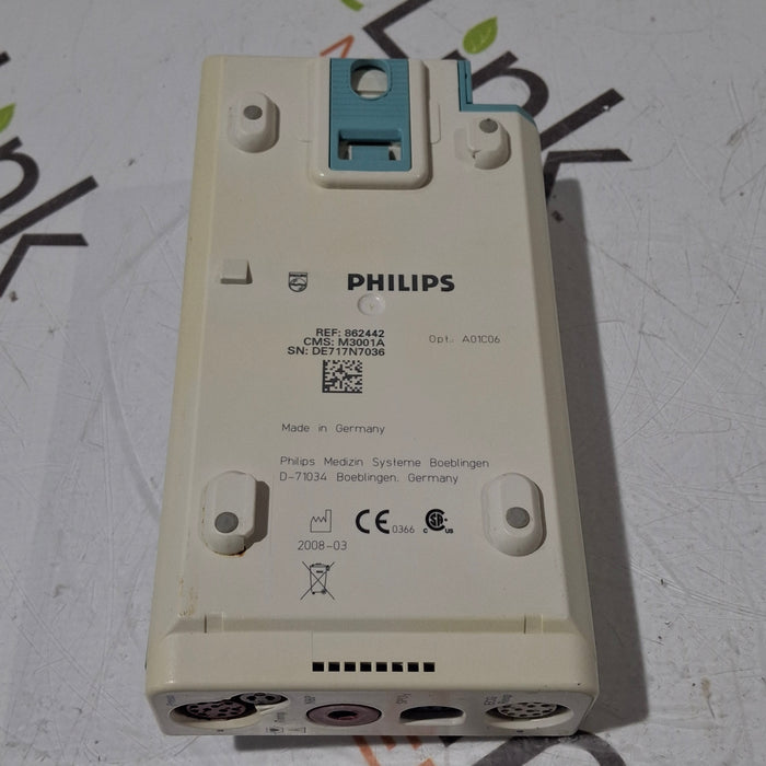Philips M3001A-A01C06 Fast SpO2, NIBP, ECG, Temp, IBP MMS Module