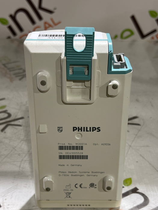 Philips M3001A-A01C06 Fast SpO2, NIBP, ECG, Temp, IBP MMS Module