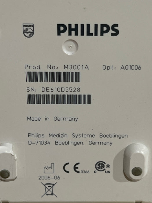Philips M3001A-A01C06 Fast SpO2, NIBP, ECG, Temp, IBP MMS Module