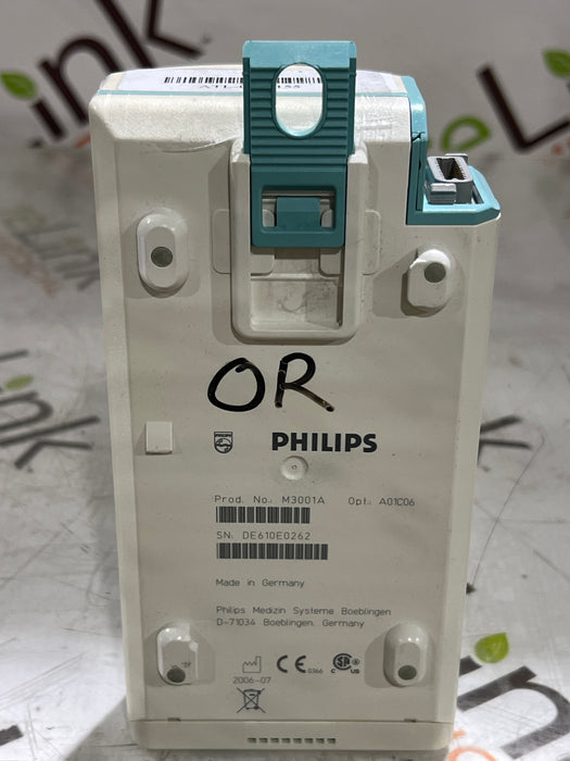 Philips M3001A-A01C06 Fast SpO2, NIBP, ECG, Temp, IBP MMS Module