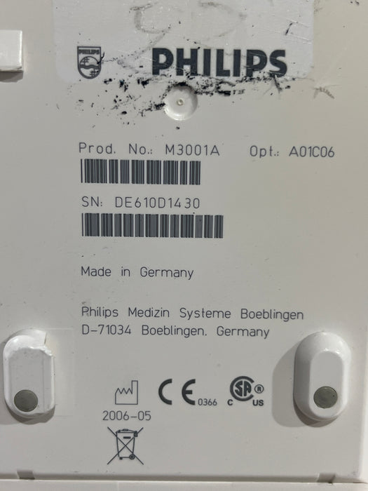 Philips M3001A-A01C06 Fast SpO2, NIBP, ECG, Temp, IBP MMS Module