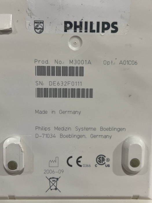 Philips M3001A-A01C06 Fast SpO2, NIBP, ECG, Temp, IBP MMS Module
