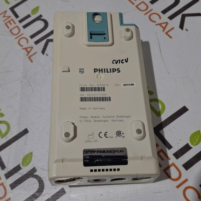Philips M3001A-A01C06 Fast SpO2, NIBP, ECG, Temp, IBP MMS Module