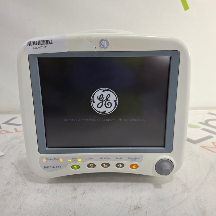GE Healthcare Dash 4000 - GE/Nellcor SpO2 Patient Monitor