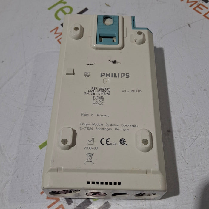 Philips M3001A-A01C06 Fast SpO2, NIBP, ECG, Temp, IBP MMS Module