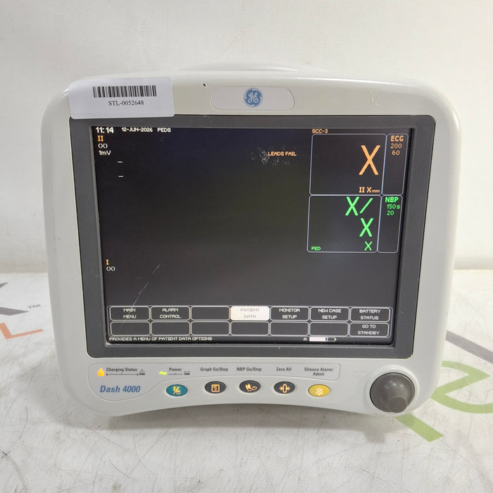 GE Healthcare Dash 4000 - GE/Nellcor SpO2 Patient Monitor