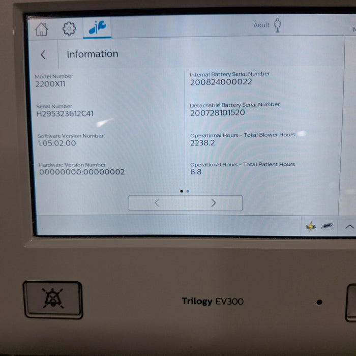 Philips Trilogy EV300 Ventilator