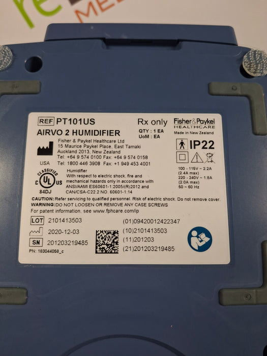 Fisher & Paykel Airvo 2 Humidified High Flow Therapy Unit
