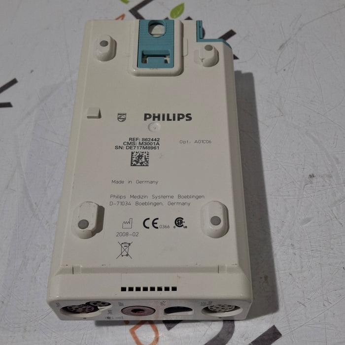 Philips M3001A-A01C06 Fast SpO2, NIBP, ECG, Temp, IBP MMS Module