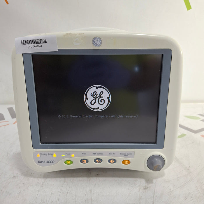 GE Healthcare Dash 4000 - GE/Nellcor SpO2 Patient Monitor