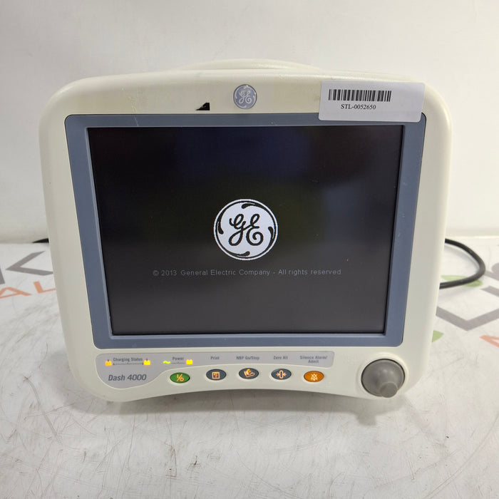GE Healthcare Dash 4000 - Masimo SpO2 Patient Monitor