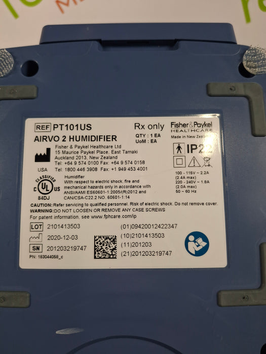 Fisher & Paykel Airvo 2 Humidified High Flow Therapy Unit