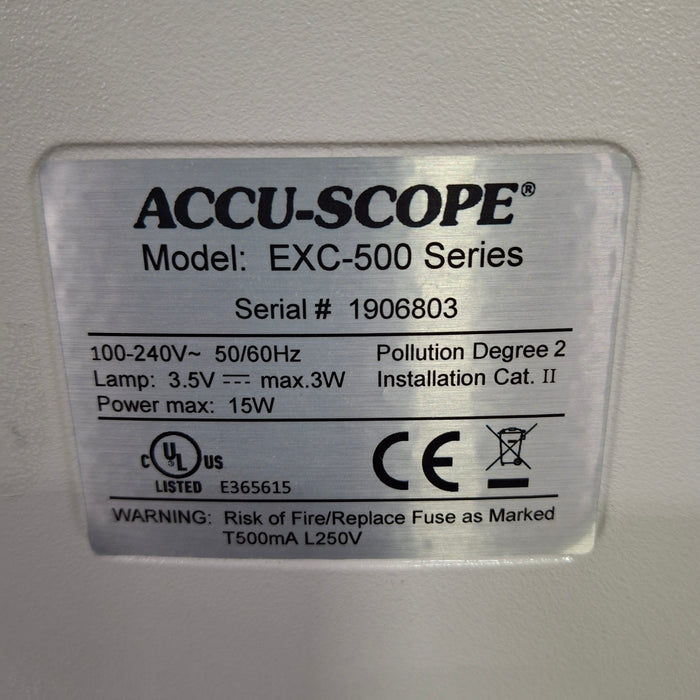Accu-Scope Incorporated EXC-500 Series Binocular Microscope