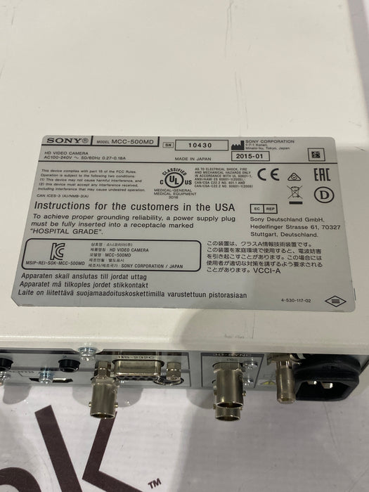 Sony MCC-500MD HD Video Camera Control Unit