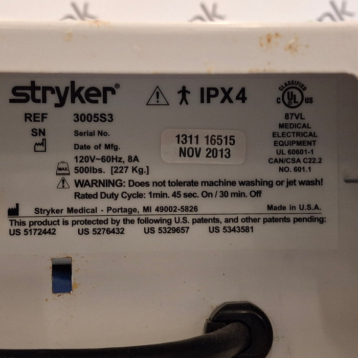 Stryker Secure III 3005 Hospital Bed