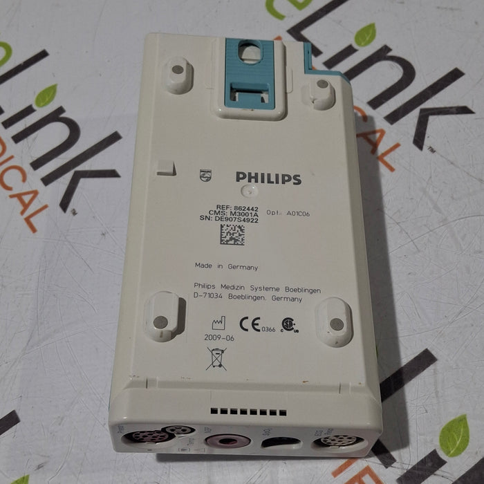 Philips M3001A-A01C06 Fast SpO2, NIBP, ECG, Temp, IBP MMS Module