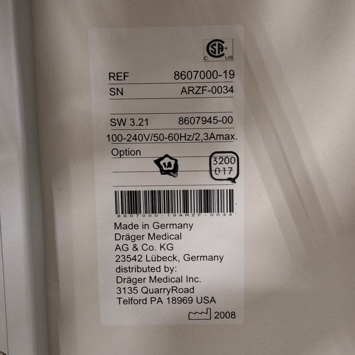 Draeger Medical Fabius GS Premium Anesthesia Machine