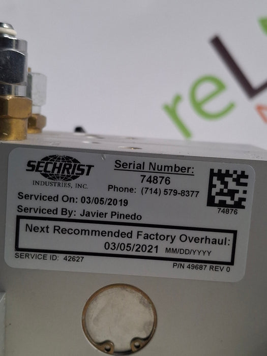 Sechrist 3500 Low Flow Air-Oxygen Mixer