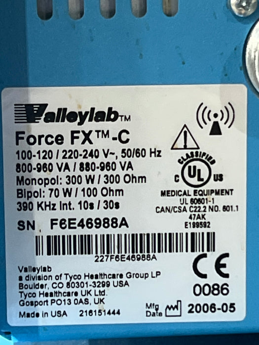 Covidien Valleylab Force FX-C Electrosurgical Generator