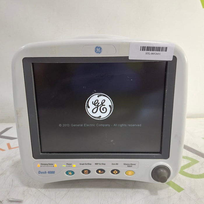 GE Healthcare Dash 4000 Display Screen