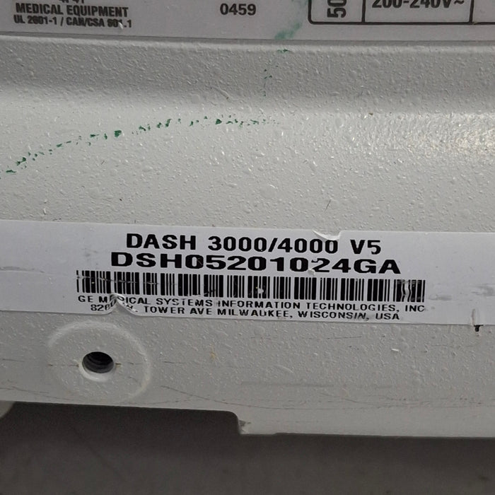 GE Healthcare Dash 4000 Display Screen