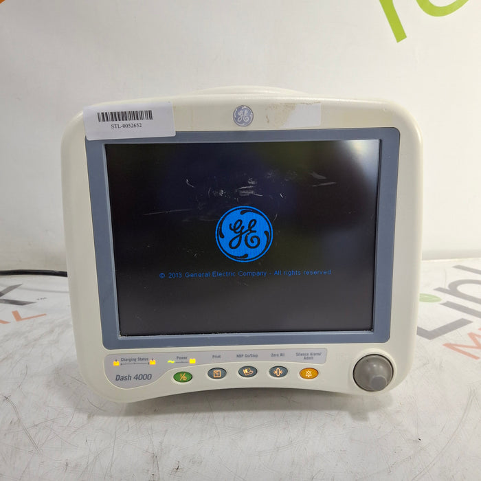GE Healthcare Dash 4000 - Masimo SpO2 Patient Monitor