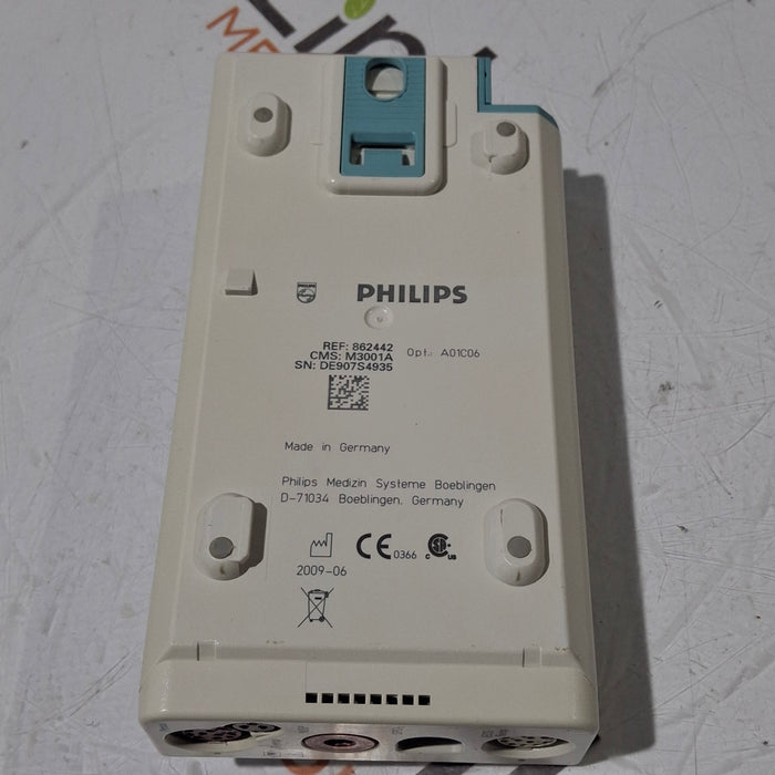 Philips M3001A-A01C06 Fast SpO2, NIBP, ECG, Temp, IBP MMS Module