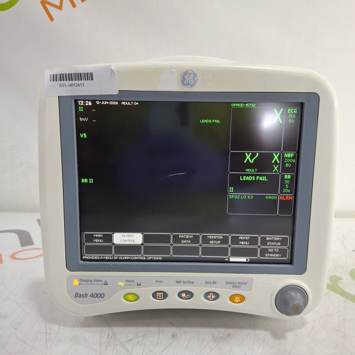 GE Healthcare Dash 4000 - GE/Nellcor SpO2 Patient Monitor
