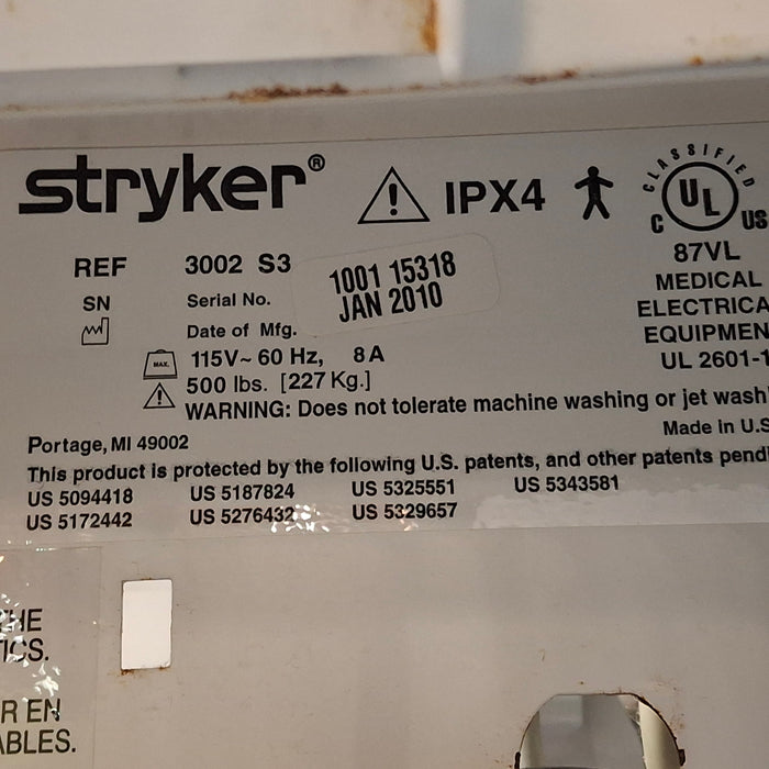 Stryker Secure III 3002 Hospital Bed