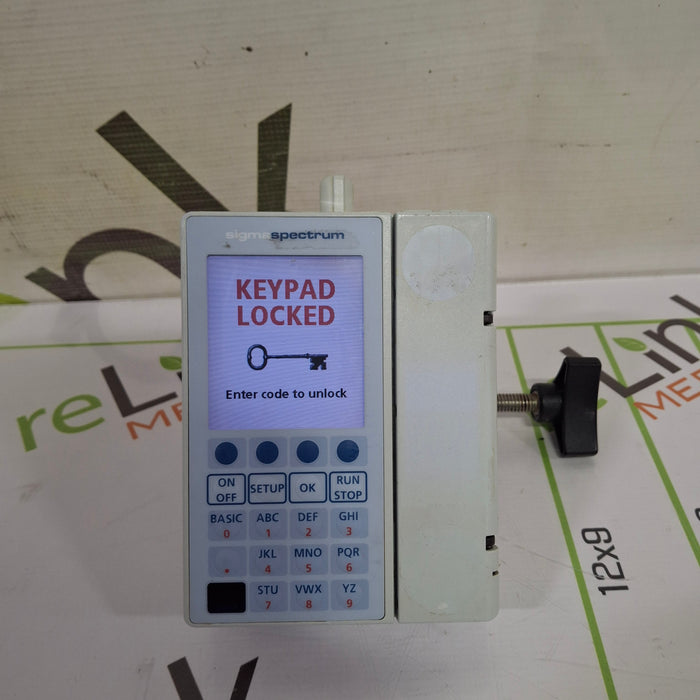Baxter Sigma Spectrum 6.05.15 with B/G Battery Infusion Pump