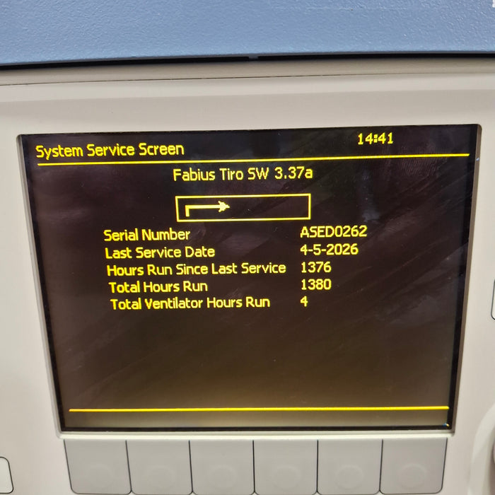 Draeger Medical Fabius Tiro Anesthesia Machine