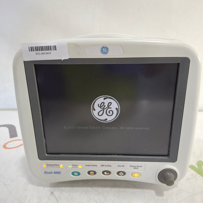 GE Healthcare Dash 4000 Display Screen