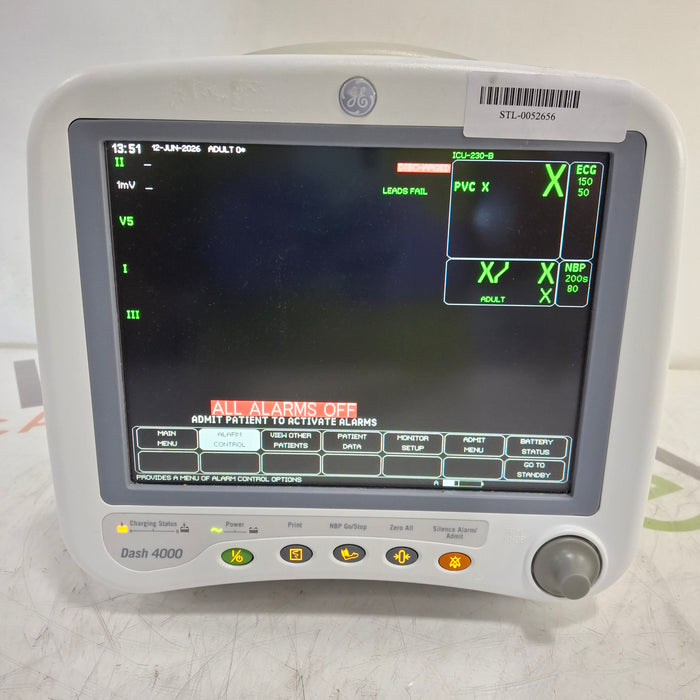 GE Healthcare Dash 4000 - GE/Nellcor SpO2 Patient Monitor