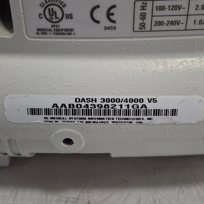 GE Healthcare Dash 4000 - GE/Nellcor SpO2 Patient Monitor