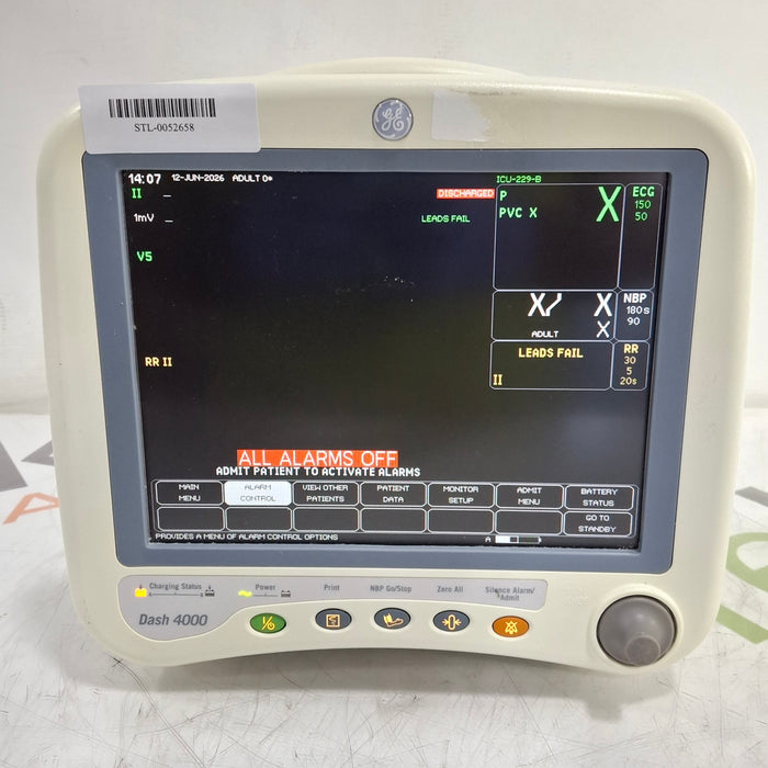 GE Healthcare Dash 4000 - GE/Nellcor SpO2 Patient Monitor