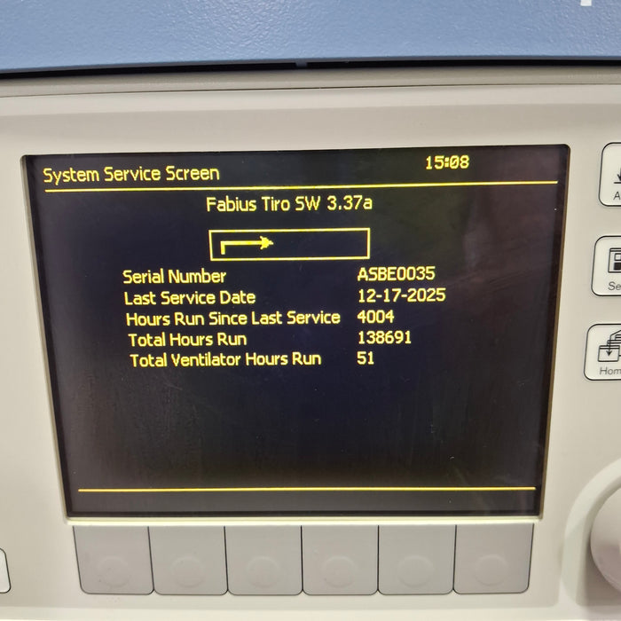 Draeger Medical Fabius Tiro Anesthesia Machine